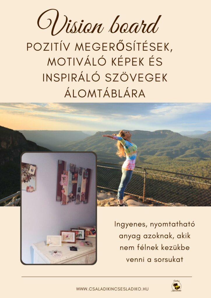 Megerősítések vsion boardra (álomtábla)