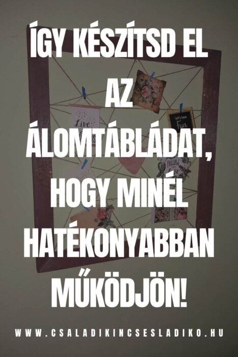 vision board készítése