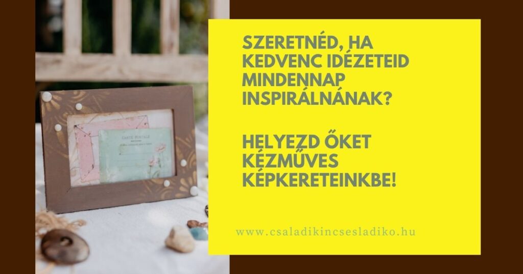 mandalás barna képkeret