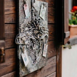 Többfunkciós paverpol technikával készült álomtábla, falikép, képkeret, üzenőtábla