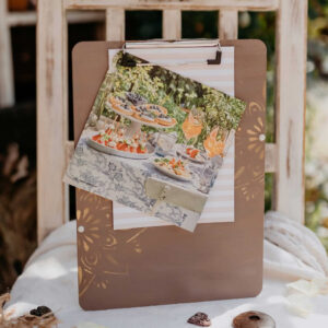 Barna mandalás üzenőtábla /felírótábla /tábla