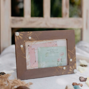 Barna mandalás képkeret